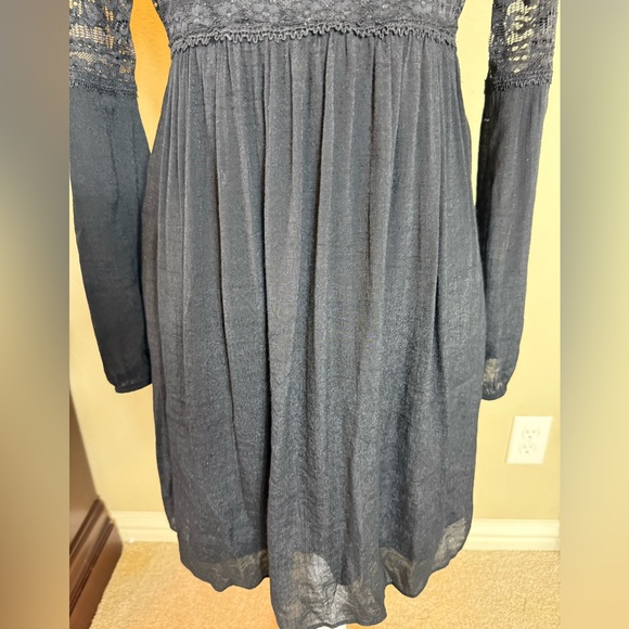 A Byer size 3 black gauze lace cottagecore dress - Picture 7 of 8